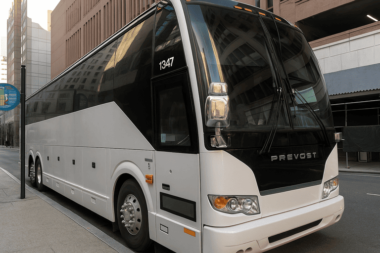 a Charter Bus Rental Knoxville coach bus